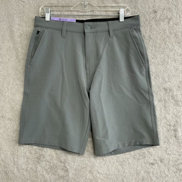 NEW Hurley Men's Size 30 Gray Hybrid Shorts Regular Fit Water-Repellent 4-Way - Picture 2 of 7